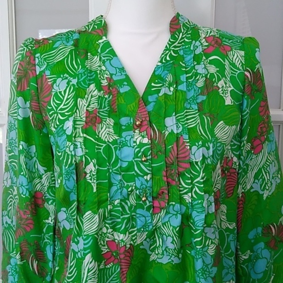 Elizabeth McKay Charlotte Silk Popover Blouse Size - 2 - Picture 4 of 16
